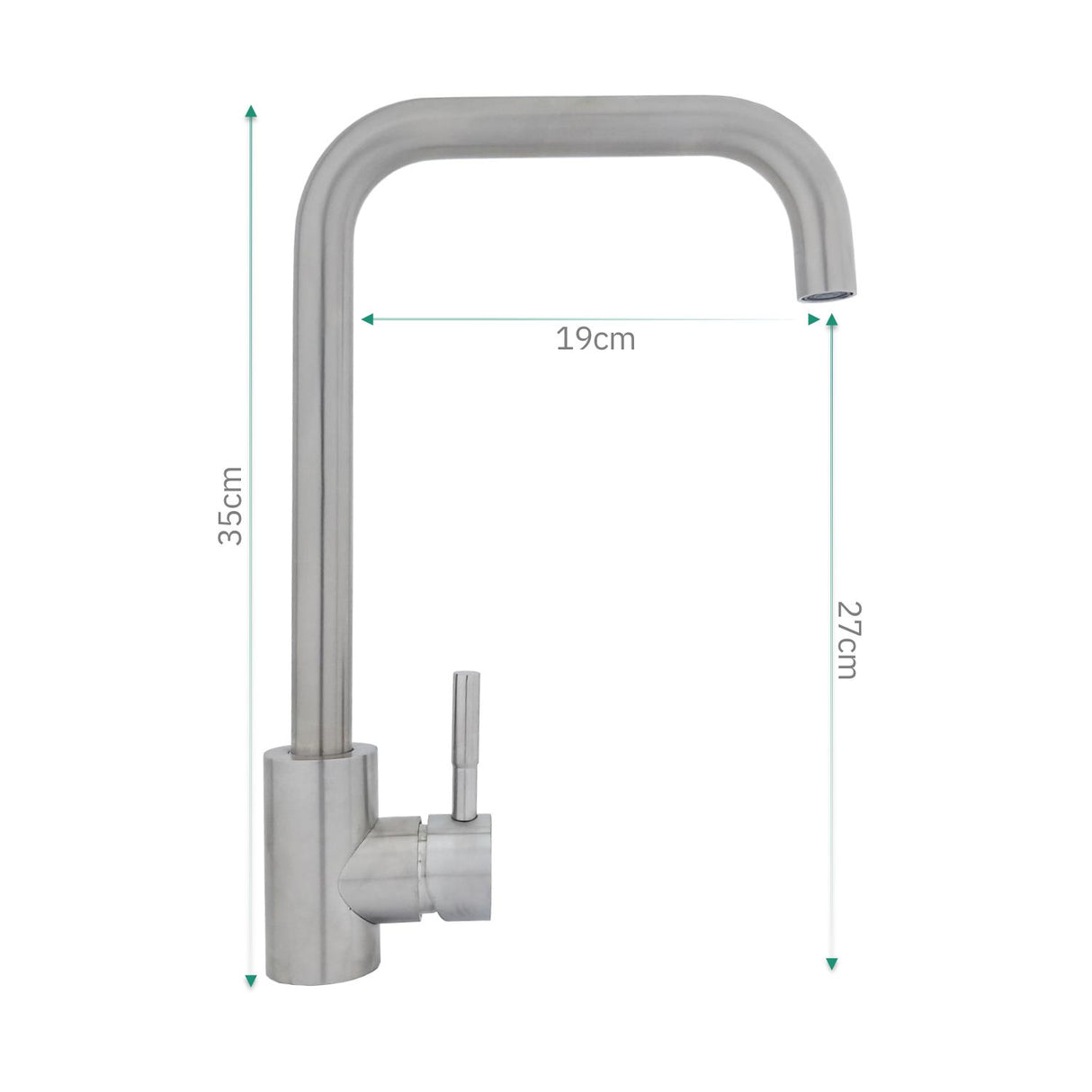 Grifería Monocontrol Bremen Cuello Recto Satinado