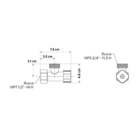 Llave Lavadora Plástica Cromada - Calidad y Durabilidad para tu Hogar