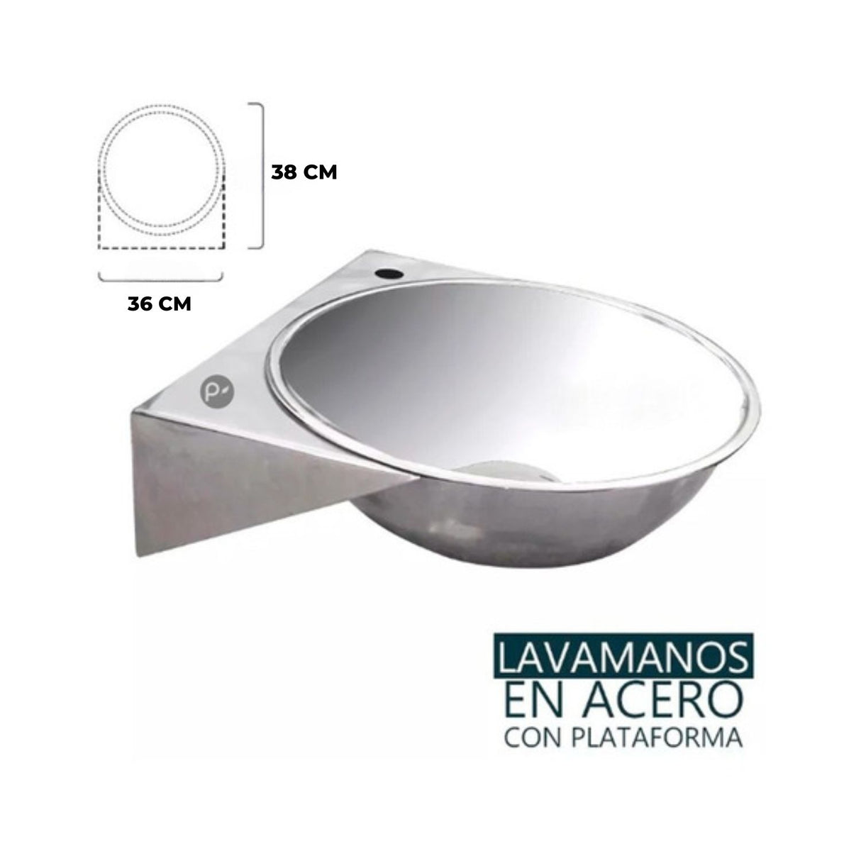 Kit Institucional Pedal Lavamanos 38X36- Desague Push