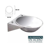 Kit Institucional Pedal Lavamanos 38X36- Desague Push