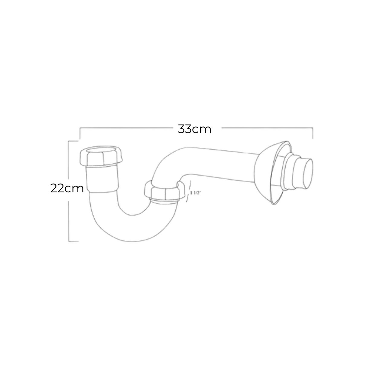 Sifón desagüe PVC