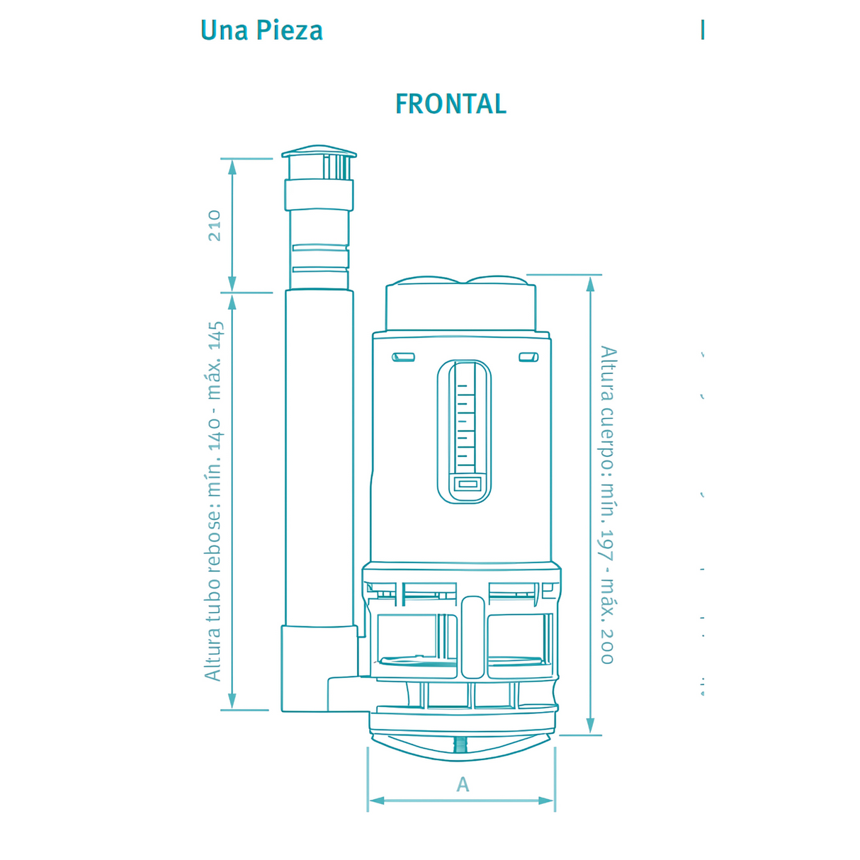 Válvula Dual Ajustable 1 Pieza - Eficiencia y Ahorro para tu Sanitario