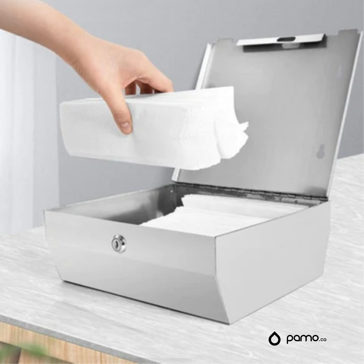 Dispensadores de Toallas+Papel+Jabón Líquido