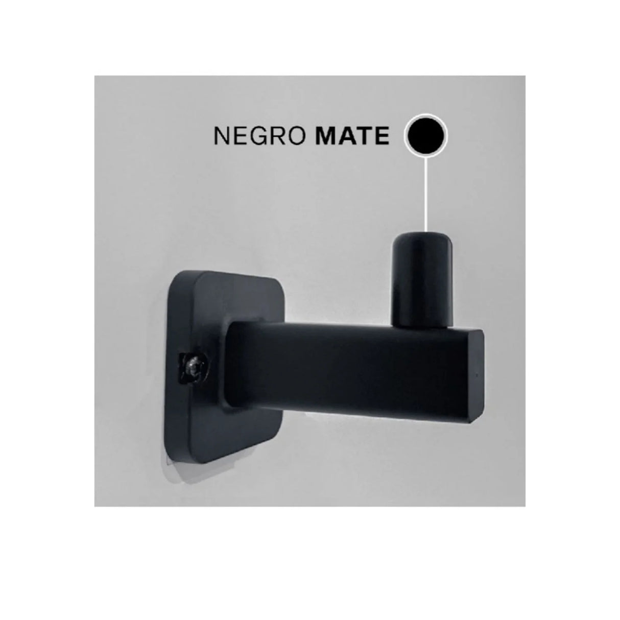 Kit Regadera 20 cm - Juego Accesorios Negro ￼