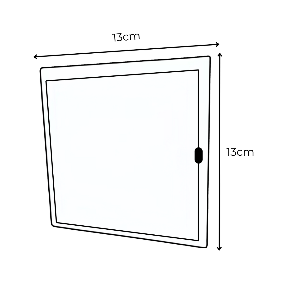 Tapa Registro 13x13 Cm ABS Blanco